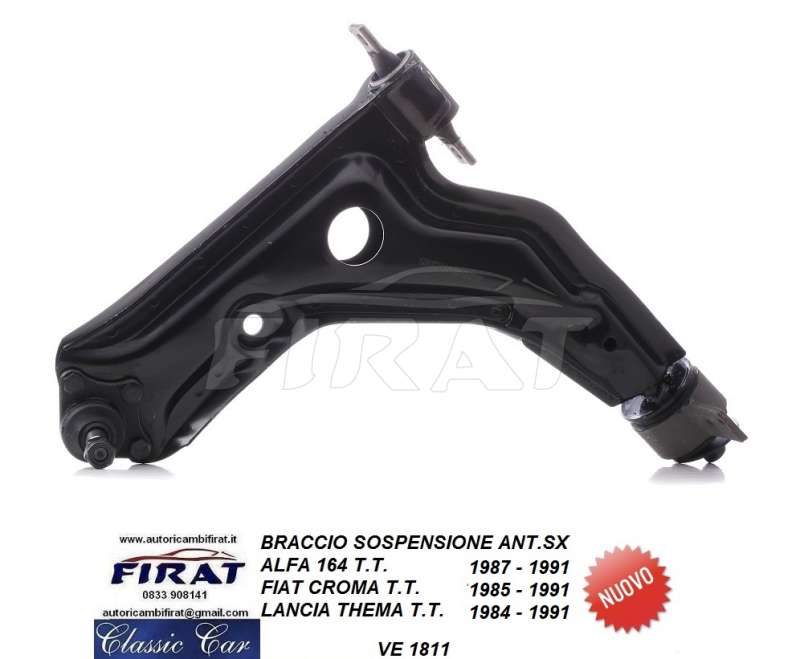 BRACCIO SOSPENSIONE FIAT CROMA LANCIA THEMA ALFA 164 ANT.SX 1811